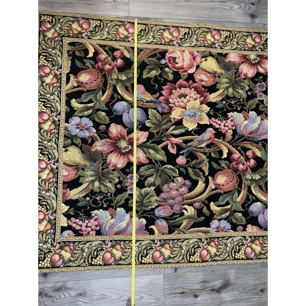 Vintage‎ Eve's Floral Paradise A Belgium- Woven Jacquard tapestry Horizontal - Picture 11 of 13